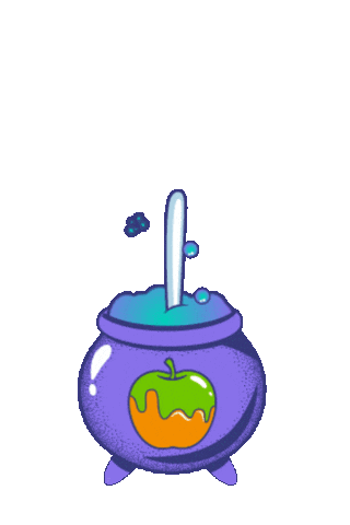 Caramel Apple Cauldron Sticker by Alani Nu