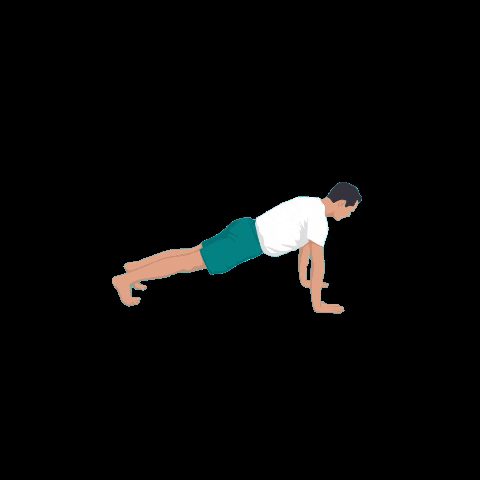 becomeyogaschool yoga pilates push up plank GIF