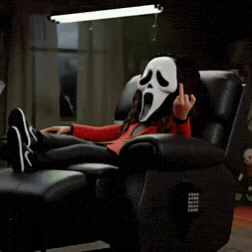 Halloween Middle Finger GIF