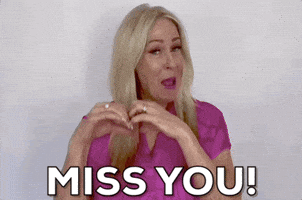 Miss You Love GIF by Vikki Downey