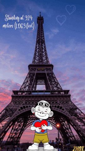 Eiffel Tower Paris GIF by Zhot