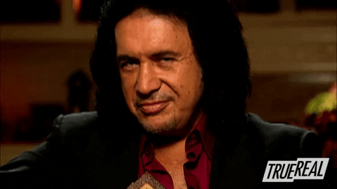 Giphy - Gene Simmons Flirt GIF by TrueReal