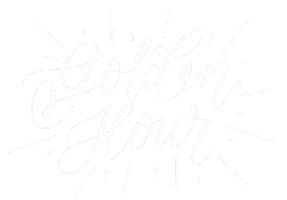 Calligraphy Goldenhour Sticker