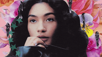 Mixed Media Flowers GIF