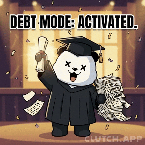Graduation Day Panda GIF by Kanpai Pandas