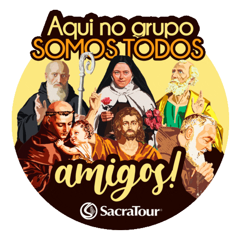 Amigos Sticker by Sacratour