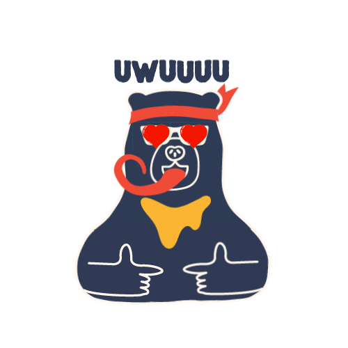 Bask Bear Sticker