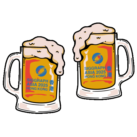 Hong Kong Drinking Sticker by SIGGRAPH Asia