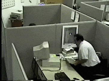guy smashing computer gif