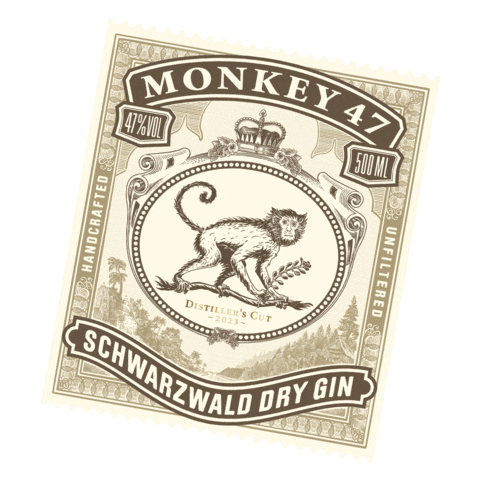 Monkey47 Sticker by Monkey 47 Schwarzwald Dry Gin