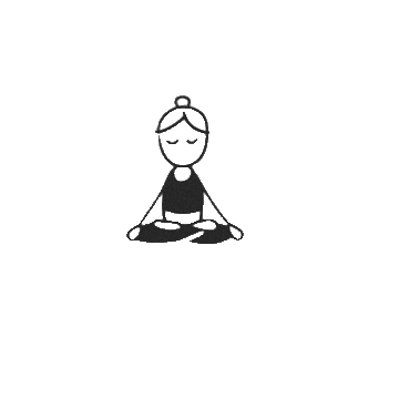 Joga w domu Sticker