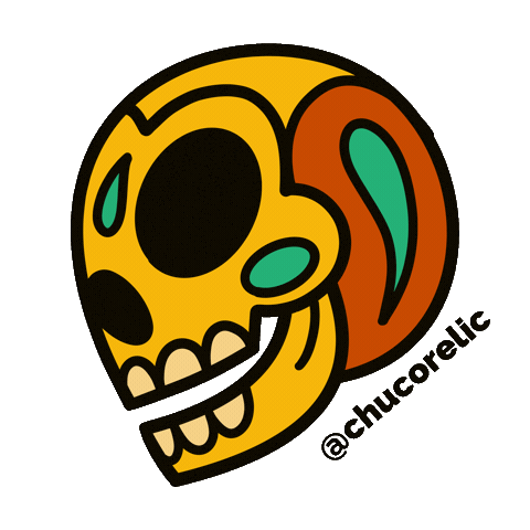 El Paso Skull Sticker by Chuco Relic