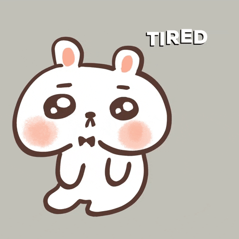 Tired Bunny GIF - Find & Share on GIPHY