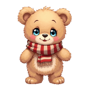 Wearing Scarf Sticker