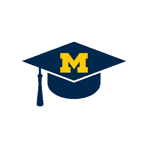 Maize And Blue Block M Sticker by University of Michigan