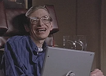 Stephen Hawking Lol GIF