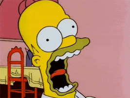 Scared Homer Simpson GIF by hoppip
