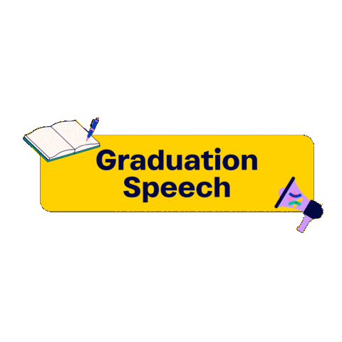 Graduation Speech Sticker by Bayswater