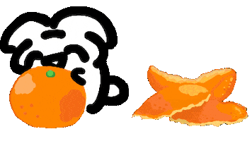 Orange Eat Sticker by Annafish