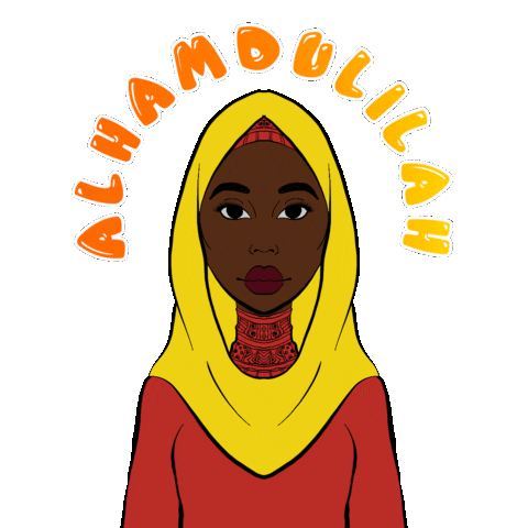 African Muslim Love Sticker by RS