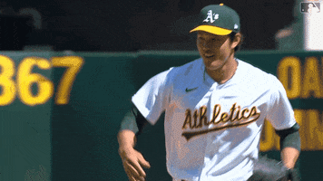 Major League Baseball Smile GIF by Oakland Athletics