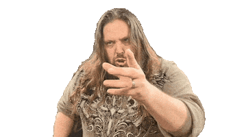 Mad Look Here Sticker by Brimstone (The Grindhouse Radio, Hound Comics)