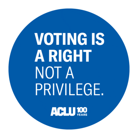 Vote Voting Sticker by ACLU