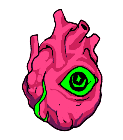 Street Art Heart Sticker