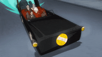 friends driving GIF by Cartoon Hangover