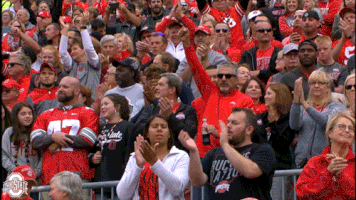 ncaa sports clapping GIF by Ohio State Athletics