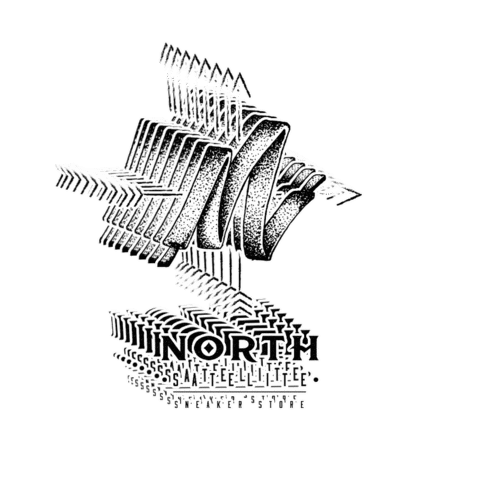 North Satelite Sticker