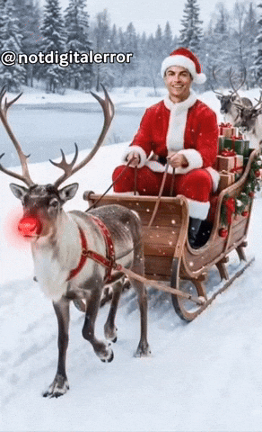 Cristiano Ronaldo Santa GIF