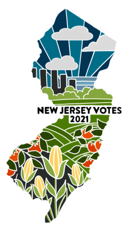 Voting New Jersey Sticker by Princeton University