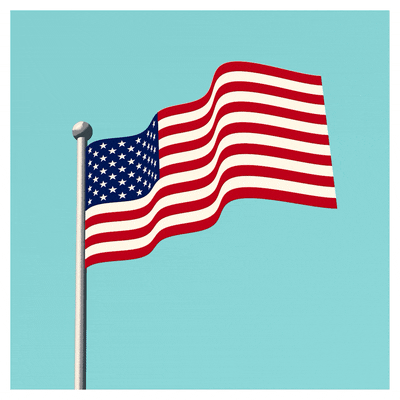 American Flag Wave GIF by JOSH HILL - Find & Share on GIPHY