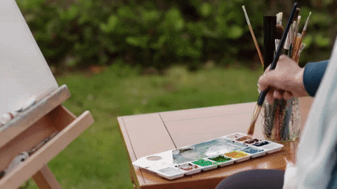 Woman Painting GIFs - Get the best GIF on GIPHY