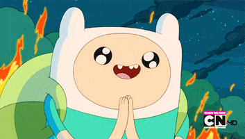 Excited Adventure Time GIF