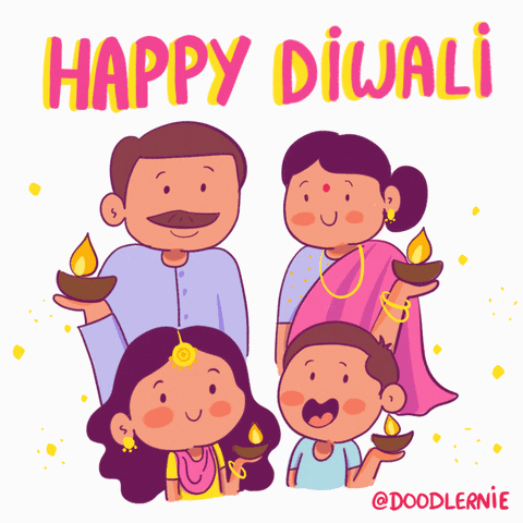 Happy Diwali GIF by Doodlernie