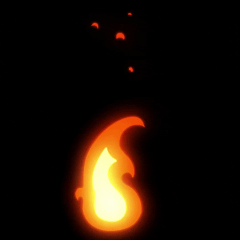 Fire Glow GIF by Margaret Bialis