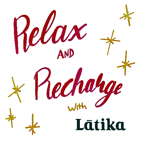 Relaxing New Year Sticker by Latika Skincare