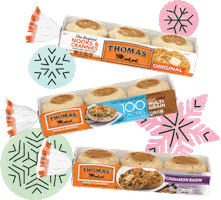 Holiday Thomas Sticker by Bimbo Bakeries