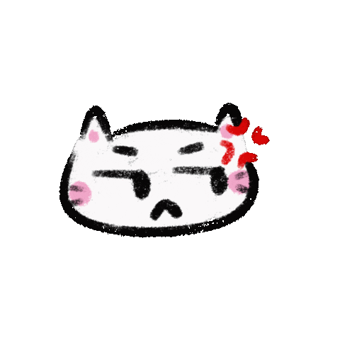 Angry Cat Sticker by The Gummy Smile Shop