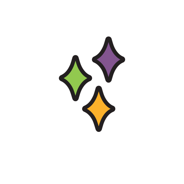 Sparkle Sticker by Mia Glansie