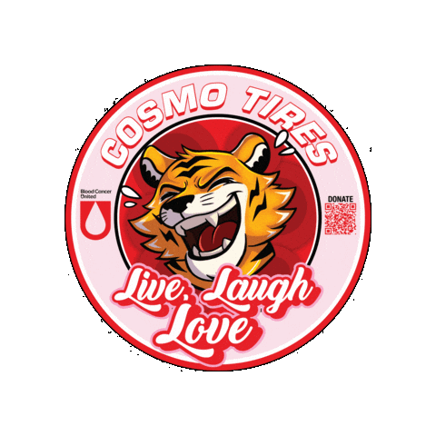 Laugh Love Sticker by Cosmo Tires