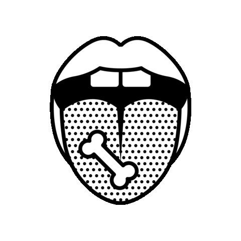 Tongue Teeth Sticker by brandneo