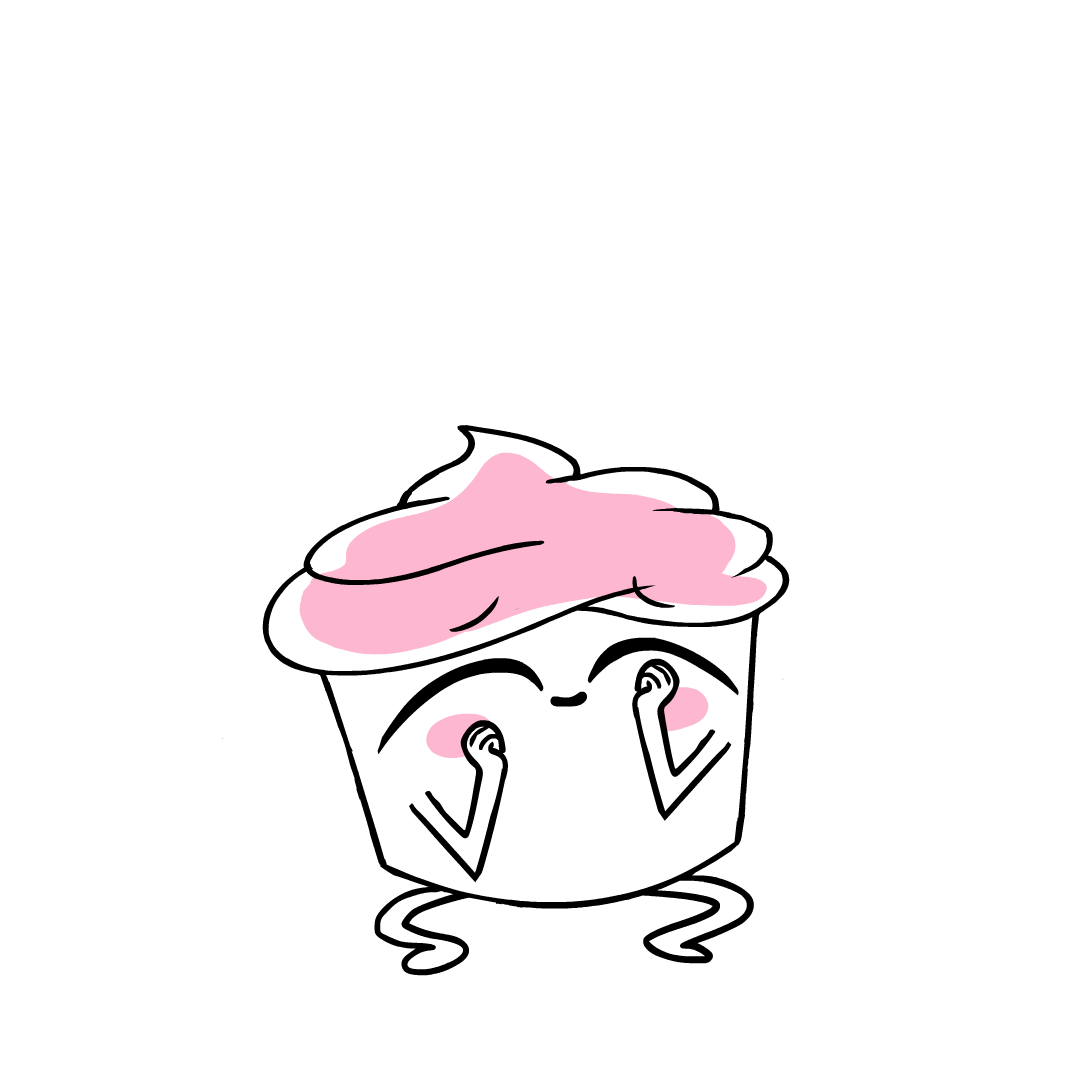 Excited Cupcake Sticker by BuzzFeed Animation for iOS & Android GIPHY