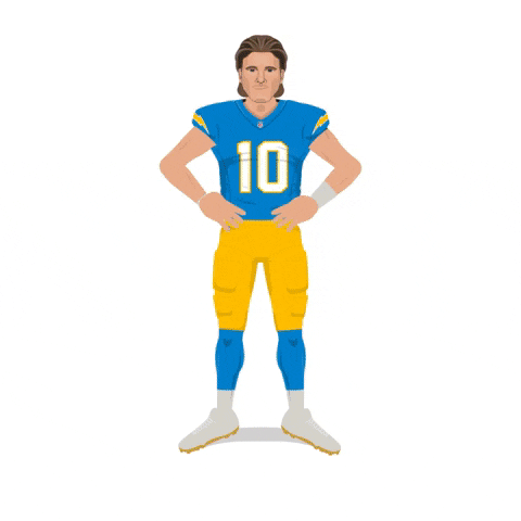 Los Angeles Chargers Finger Guns GIF by SportsManias