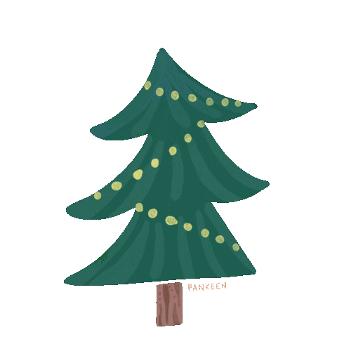 Christmas Tree Sticker by Pankeen Design