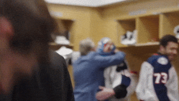 Columbus Blue Jackets Hug GIF