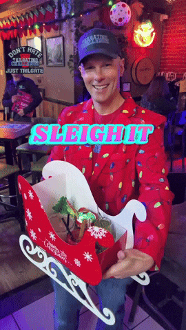 Christmas Slay It GIF by Tailgating Challenge