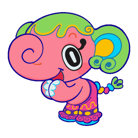 Elephant Thank You Sticker